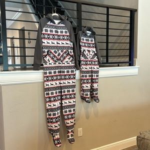 Matching Winter PJs W Sz. L and Kids Sz. 4-5YO